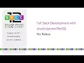 Full Stack Development with JavaScript and NoSQL at Silicon Valley Code Camp 2017