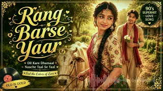 Rang Barse Yaar 🌾❤️ | 90’s Superhit Hindi Village Love Song | Old Is Gold