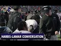 John Harbaugh Lamar Jackson Share Incredible Sideline Conversation