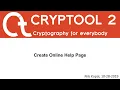 05 - Create Online Help Page CrypTool 2 Development Series