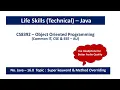 Java super keyword Java method overriding Overloading vs Overriding Program CS8392 - OOP 16