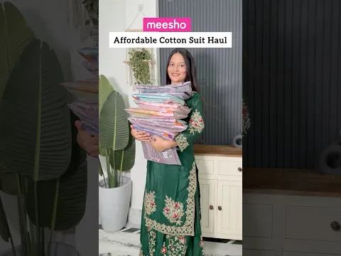 Meesho Cotton Suit Haul #shorts