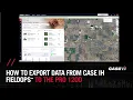 Exporting Data from FieldOps to the Pro 1200