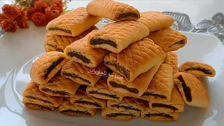 بسكوت التمر الاقتصادي باسهل وانجح طريقه طعم ينافس الجاهز بدون حليب ولا سمنه كعك التمر بيدوب دوبان 