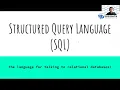 Introduction to Structured Query Language SQL with Jingnan Qi - Part 4