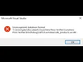 How to fix Error in Connecting Microsoft Access to Visual Studio 2019