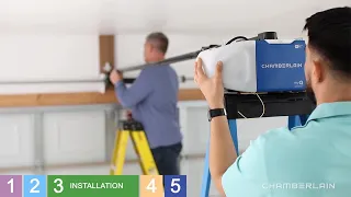 how to assemble and install a chamberlain belt drive garage door opener