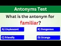 English Grammar Antonyms Quiz Antonym Words Quiz Part 2