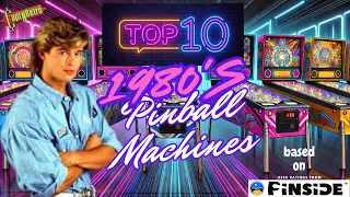 PINSIDE S TOP 10 PINBALL MACHINES of the 1980s based on user ratings