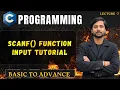 Scanf function in C In Hindi