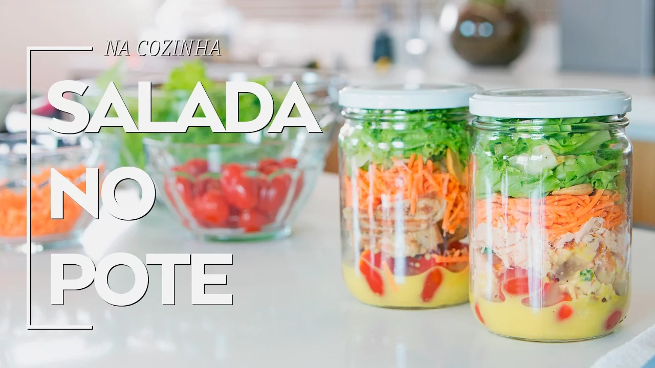 SALADA DE POTE - FRANGO COM MOLHO REFRESCANTE. 