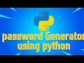 Random Password generator using 9 lines of code ft python