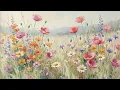 Wildflower Meadow Art for TV | Spring Floral Painting | Frame TV Art (No Sound)