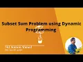 6 0 Subset Sum Problem using Dynamic Programming Data Structures and Algorithms Bangla Tutorial