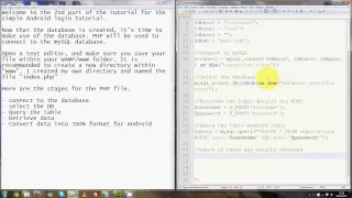 Android Login Interface Tutorial Part 2