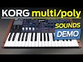 Download Lagu KORG multi/poly NEW synth | SOUNDS DEMO NO TALKING (SUPER MONO/POLY) 🎹🔥