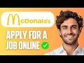 How To Apply Job in McDonald s Online Easy Guide 2026