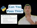 Python Interview Test Example for Data Analyst 2025 Intermediate Level