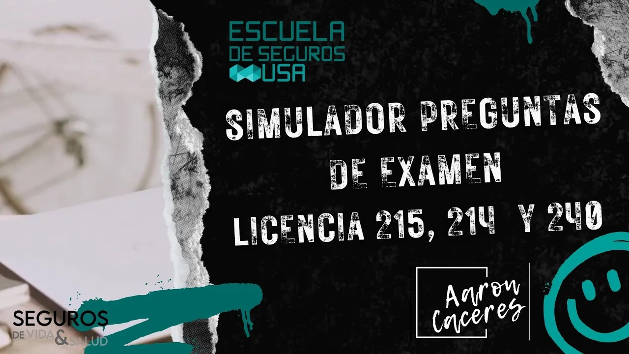 ANÁLISIS DE PREGUNTAS DE EXAMEN - LICENCIA 215 / 214 / 240
