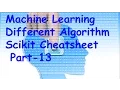Machine learning Algorithm Scikit Cheatsheet Tutorial 13