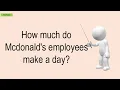 How Much Do Mcdonald s Employees Make A Day