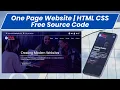 How To Make A Responsive Website Using HTML CSS and Bootstrap Free Source Code