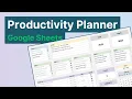 How to Make a Productivity Planner in Google Sheets