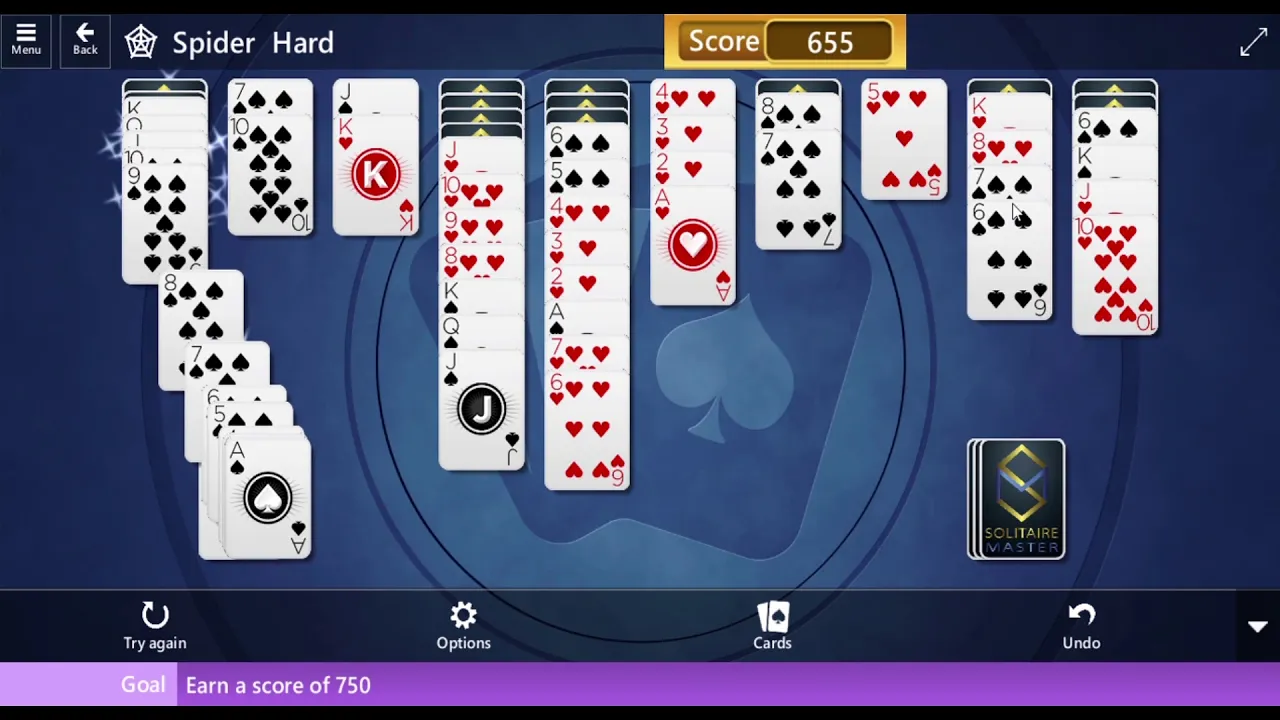 Microsoft Solitaire | Daily Challenge | Spider - Hard | 30 January 2020