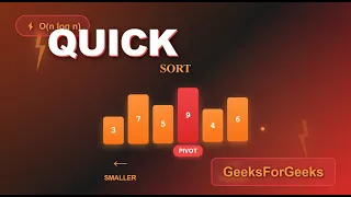 L22 Quick Sort GeeksforGeeks