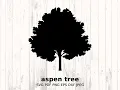 Aspen Tree Silhouette SVG Deciduous Tree Clipart Nature Vector Forest Design Digital Cut File