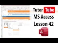 MS Access Tutorial - Lesson 42