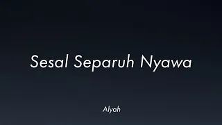 alyah sesal separuh nyawa video lirik 