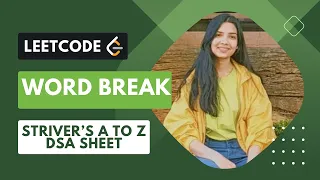 Word Break Leetcode Medium Java Striver s A to Z DSA Sheet Recursion