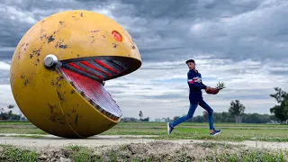 PAC-MAN Chase in REAL LIFE! ( VFX Short Film ) #pacman #entertainment