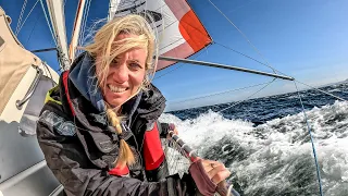 Boat Work to BIG WAVES 🌊 One HELLUVA Shakedown Sail!  Sailing Vessel Delos Ep. 410