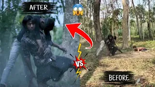 Before & After | Pushpa Action | Allu Arjun Blockbuster Movie #pushpa