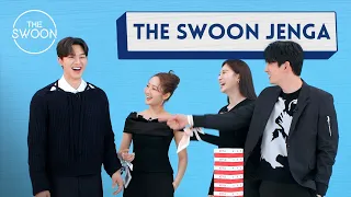 cast of forecasting love and weather plays jenga with their hands tied together eng sub 