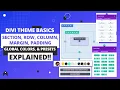 Divi Sections Rows Columns Margin Padding All Settings Explained Divi Basics for Beginners