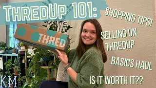 ThredUp 101 tips for shopping on thredup a basics haul selling on thredup and is it worth it