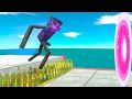Download Lagu Monsters Jump Over 5 Obstacles \u0026 Evolve Into a Kaiju - Animal Revolt Battle Simulator