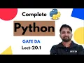 Time Complexity of Set operations Lecture 20 1 Python Complete Course GATE DA Puneet Kansal