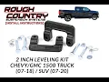 How to install a Rough Country 2 Inch Leveling Kit Chevy GMC 1500