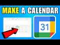 How To Make A Calendar On Google Docs 2026 Complete Guide