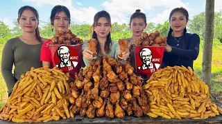 Amazing cooking Chicken fried and french fried recipe | Amazing video