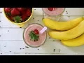 Download Lagu Strawberry banana protein smoothie