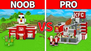 Download Mikey Family \u0026 JJ Family - NOOB vs PRO : KFC House Build Challenge in Minecraft (Maizen) MP3