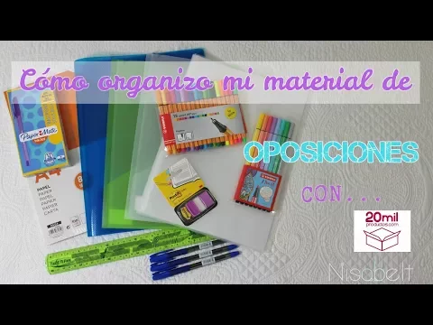 Download MP3 Cómo organizo mi material de oposiciones con Papelería Online + SORTEO / Nisabelt