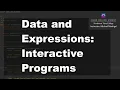 Java 1 Online 2 05 Data and Expressions Interactive Programs