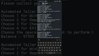 How to make a ATM Program in Java in Mobile Download src code