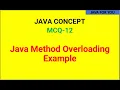 Java Method Overloading Example